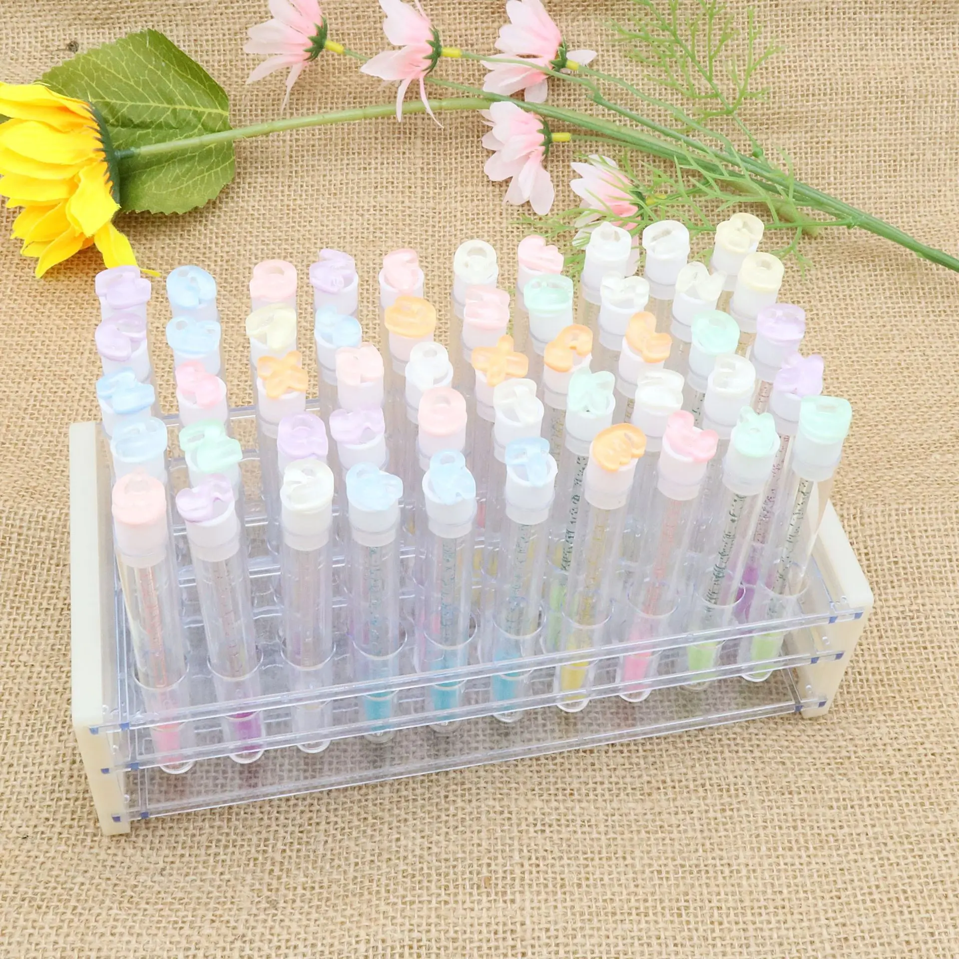 الجملة المتاح رسائل لاش العصا رمش فرشاة أنبوب المحمولة الغبار برهان كريستال بريق فرشاة للمكياج جلدة Coloful كريستال #3