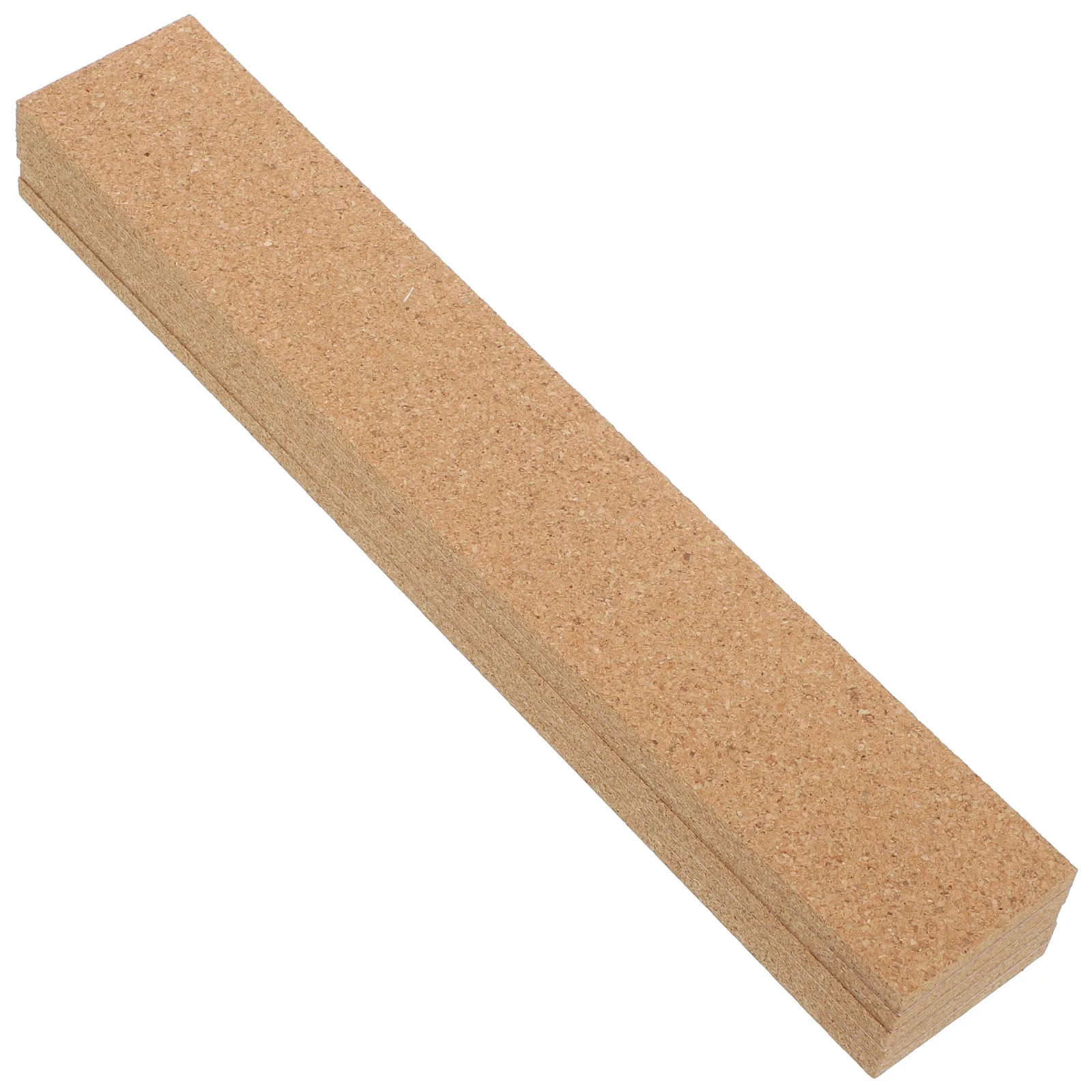 5Pcs Adhesive Brown Cork Board Strips Thick Natural Cork Bulletin Bars Frameless Memo Boards for Office Home School Use