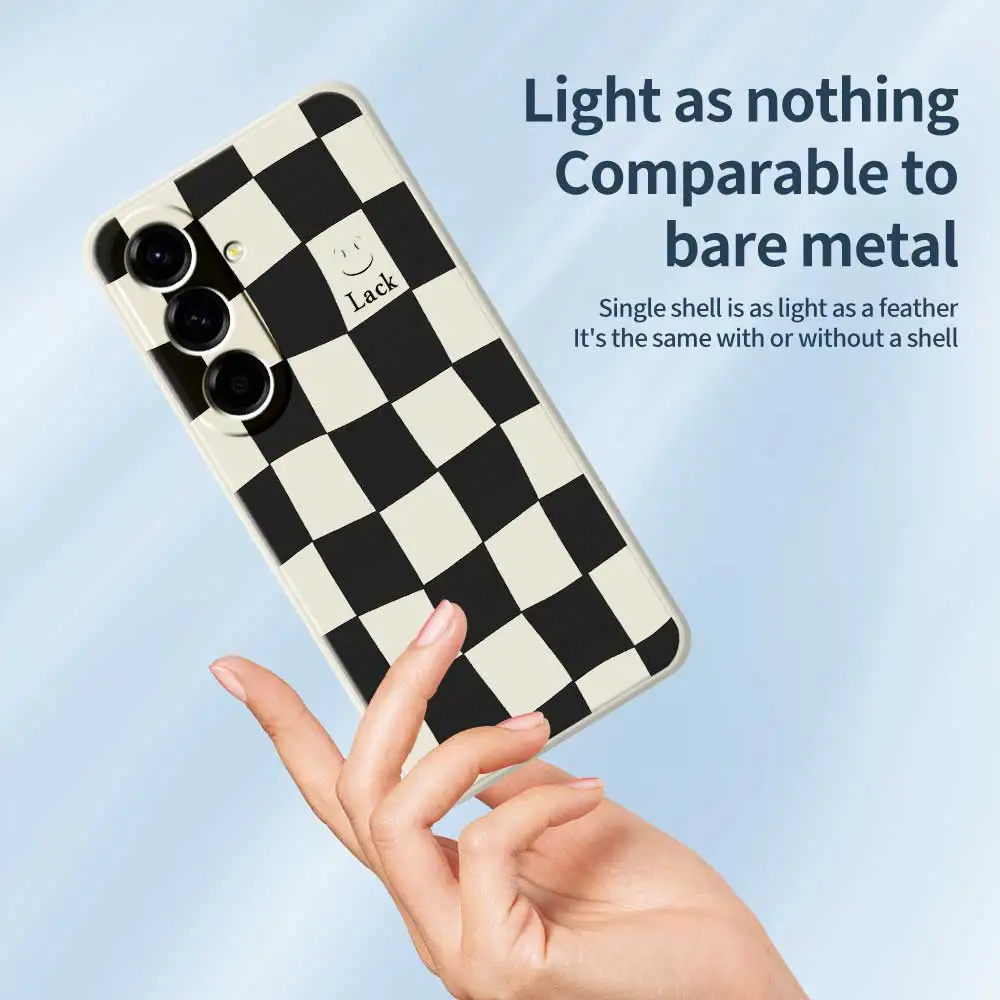 Checkeredรูปแบบเคสโทรศัพท์สไตล์สําหรับSamsung Galaxy A56 A32 A23 A22 5G A32 A23 4G A55 A54 A53 A52 A51 A35 A34 A31 นุ่ม
