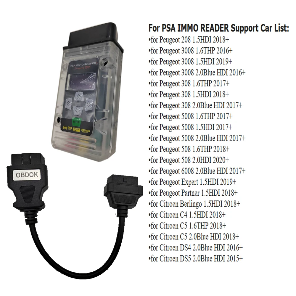 Emergency Start Bypass 3 IN 1 for Fiat for PSA Immo Reader Key Simulator for BMW Force Ignition Tool Read PIN Code Plug and Play