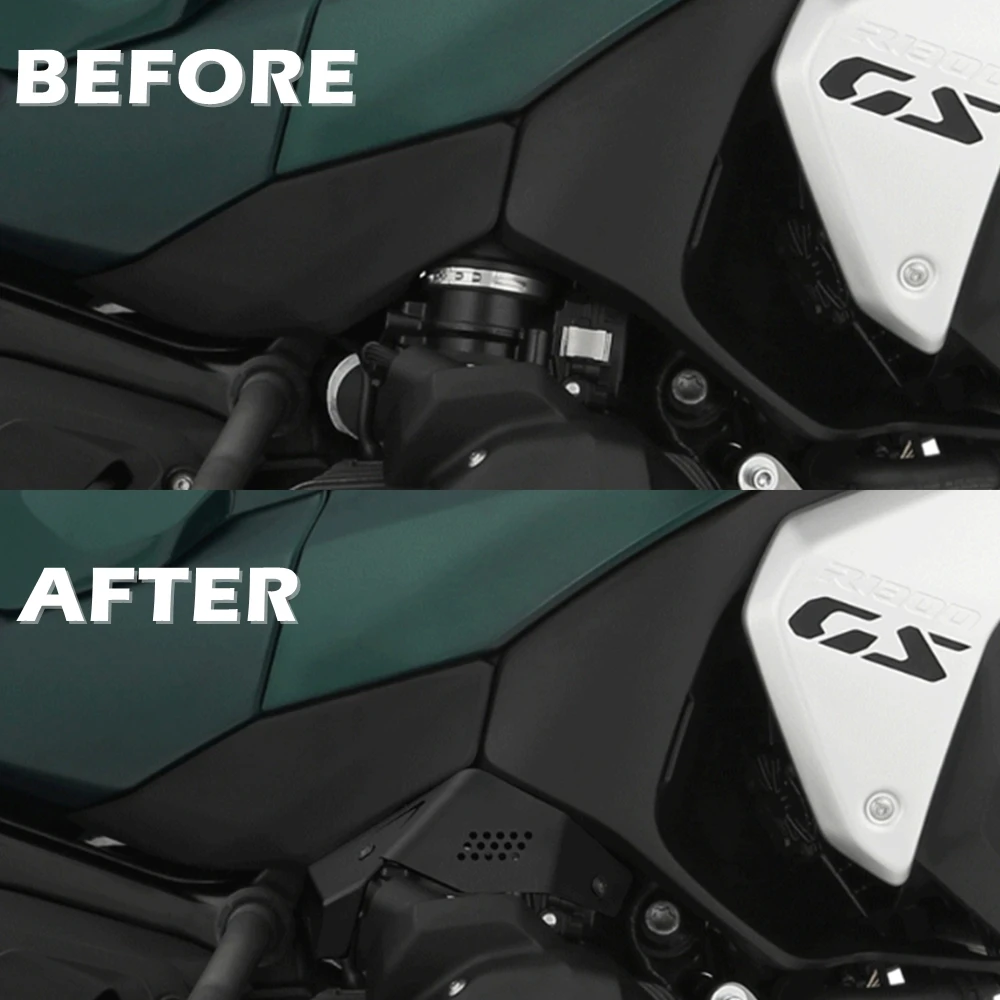 Throttle Sensor Panels Covers Matte Black For BMW R 1300 GS R1300GS 2023 2024 2025 Throttle Valves Cover