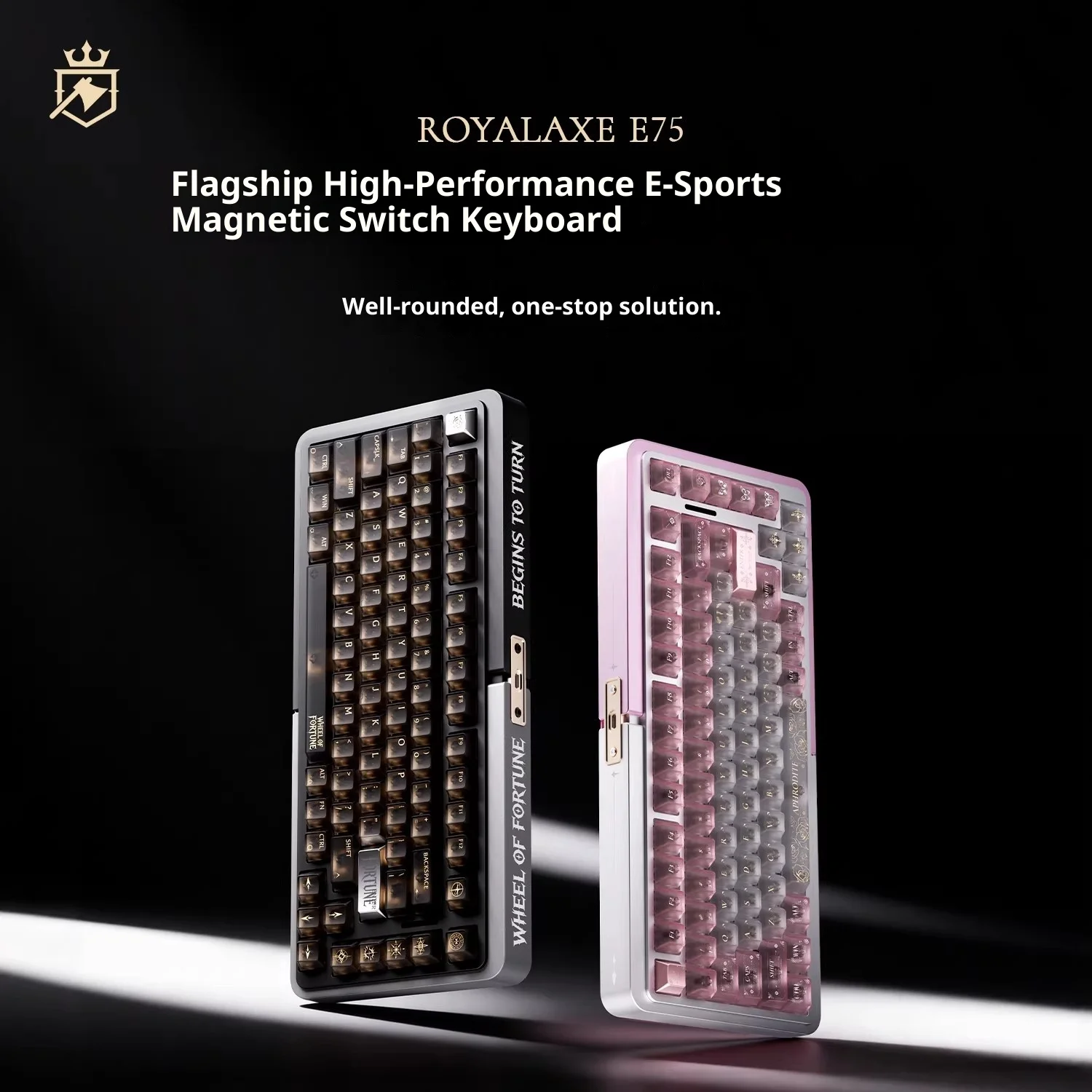 Royal Axe e75 Magnetic Keyboard 8K RT0.001 Foggy keycaps Valorant Esports Game Hot swappable TTC Desktop Laptop Accessories