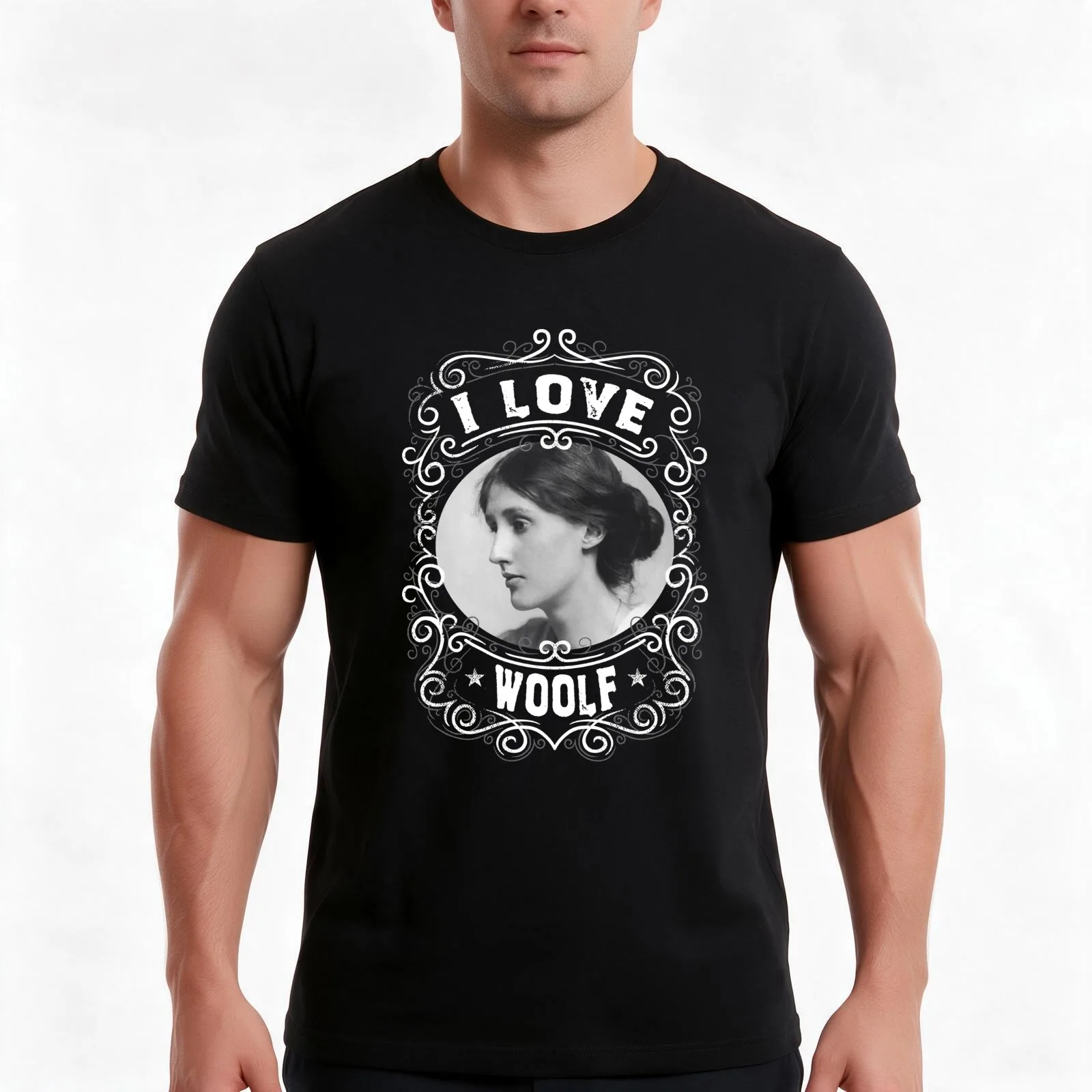 Virginia Woolf English Writer T-Shirt, Summer Casual Cotton Tee, Oversized Streetwear Tops, Vintage Graphic Print, 100% Cotton