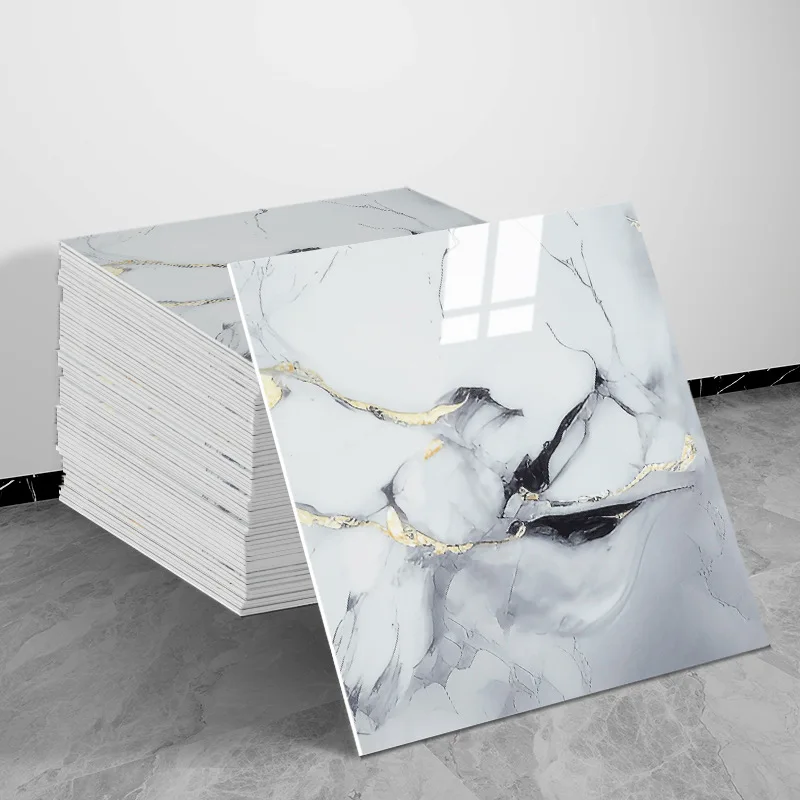30x30cm 24 PCS Waterproof Marble Wall Sticker Peel-Stick for Bathroom Cabinet Removable Modern Home Renovator
