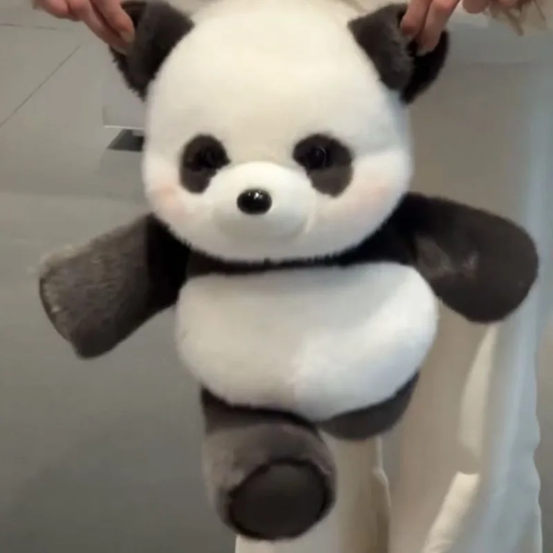 Cute Running Panda Cartoon Doll Cartoon Soft Stuffed Animal Toy Lovely Panda Plushie Birthday Gift for Girls Women Home Decor view 5
