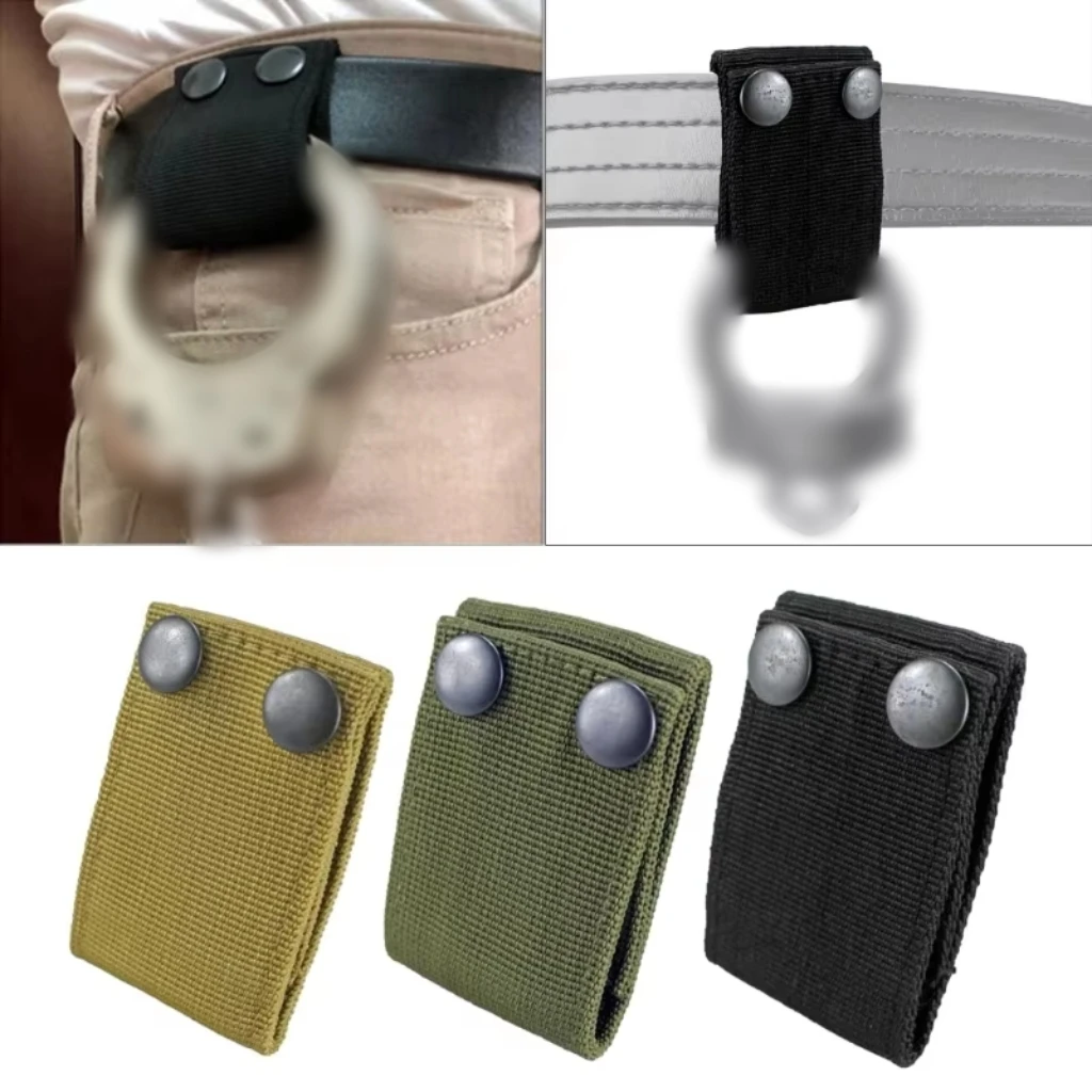 

​​Tactical Quick-Release Handcuff Strap Holder, Universal Belt Attachment for Standard Handcuff, Secure Transport Mount System​