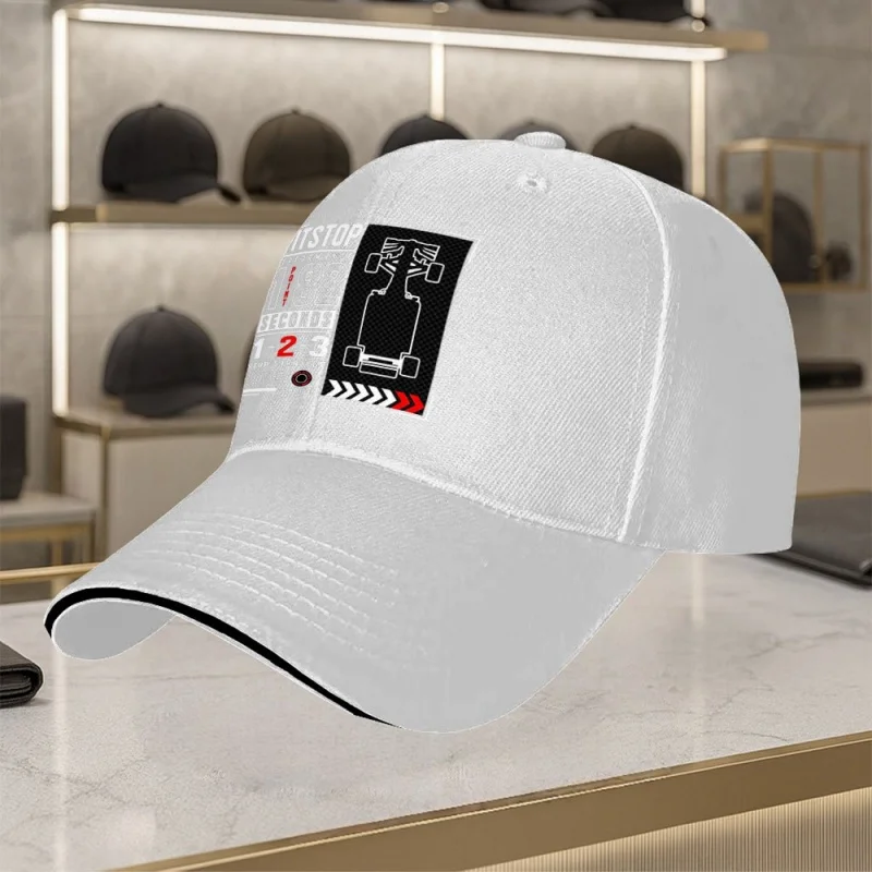 Formula Racing Pattern Duckbill Cap - Baseball Cap, a Unisex Multi-functional Sports Hat Suitable for All Seasons, Ideal for Cam