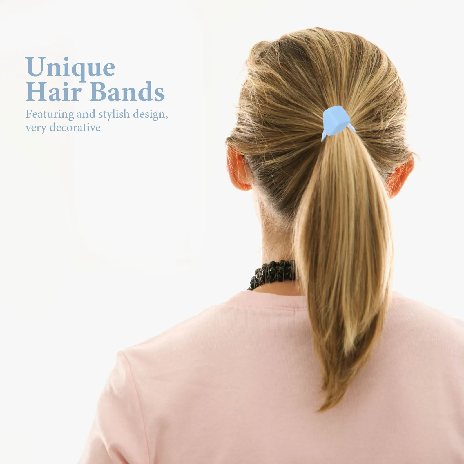 

10Pcs Hair Ropes Stylish Cartoon Hair Bands Elastic Ponytail Holders for Birthday Party Daily Use Ponytail Holders