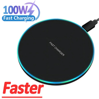 New Upgrade 100W Wireless Chargers Pad Stand For iPhone 15 14 13 12 Pro Max 8 Plus Samsung Xiaomi Fast Wireless Charging Station