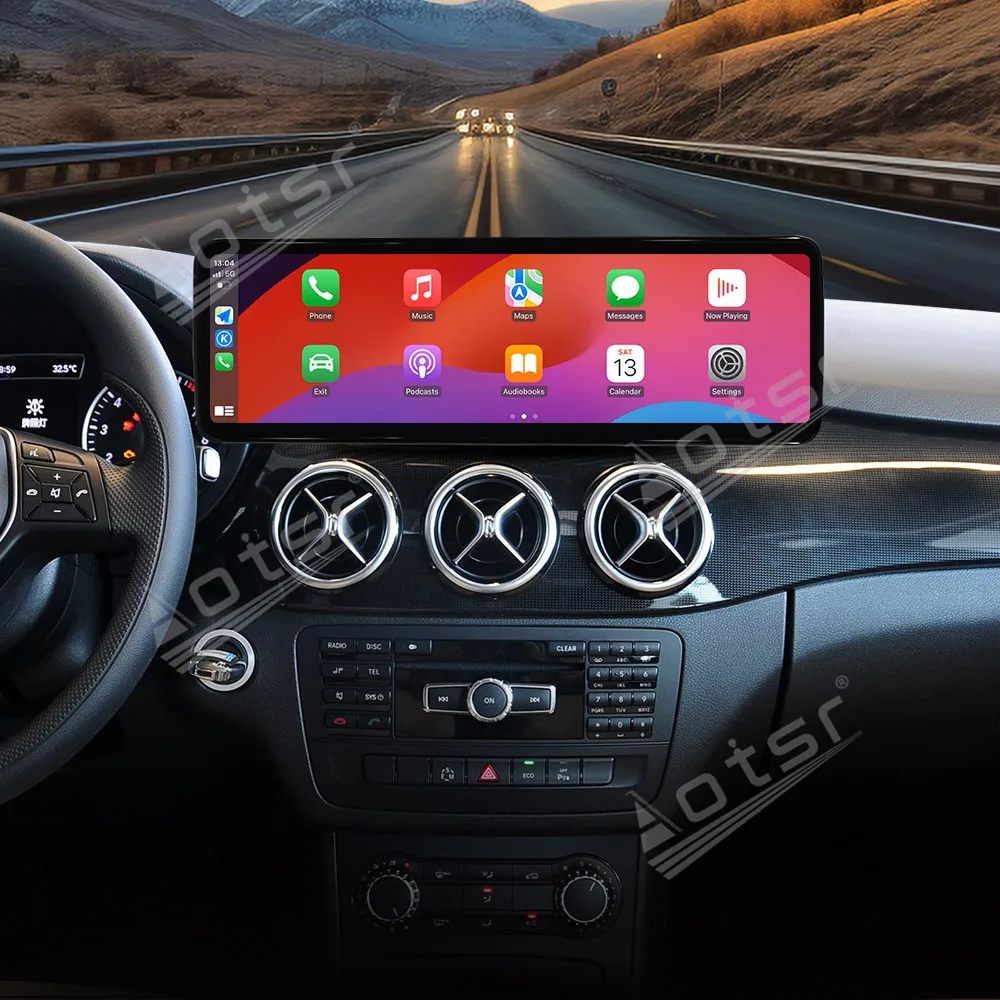 14,9-дюймовый шелковистый гладкий автомобильный радиоприемник Android 13 для Mercedes-Benz B 2012-2015, видеоплеер, стерео, авто GPS, Navi DSP Carplay