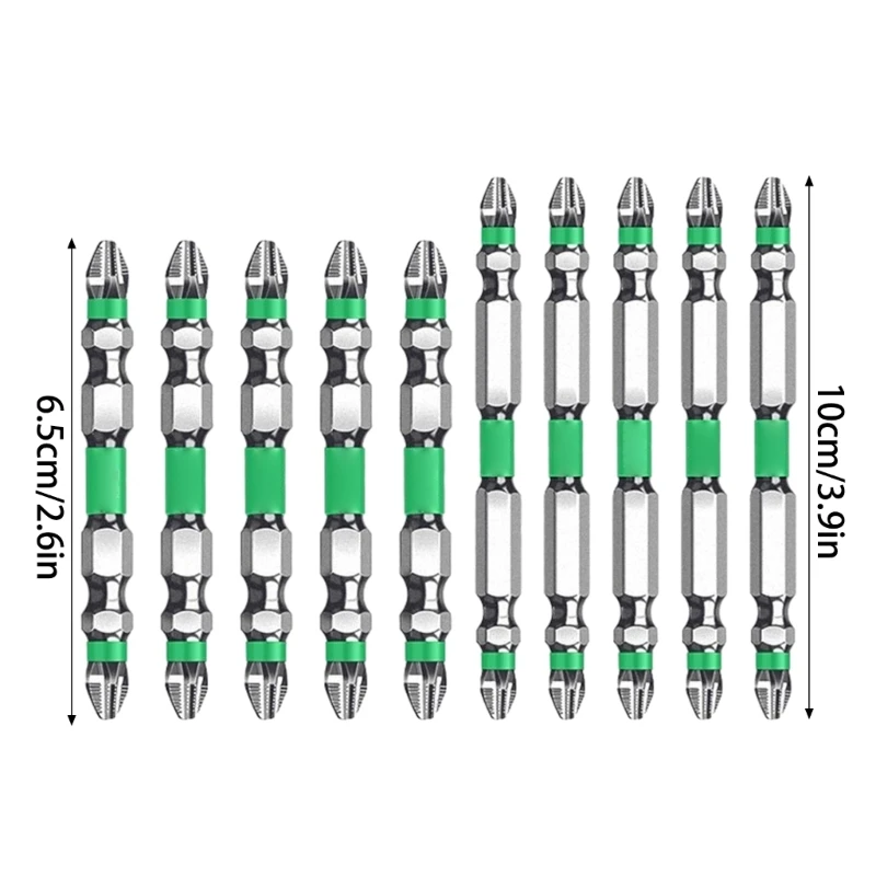 10 Buah Mata Obeng Silang Magnetik 65 150Mm Set Mata Obeng Listrik 517A