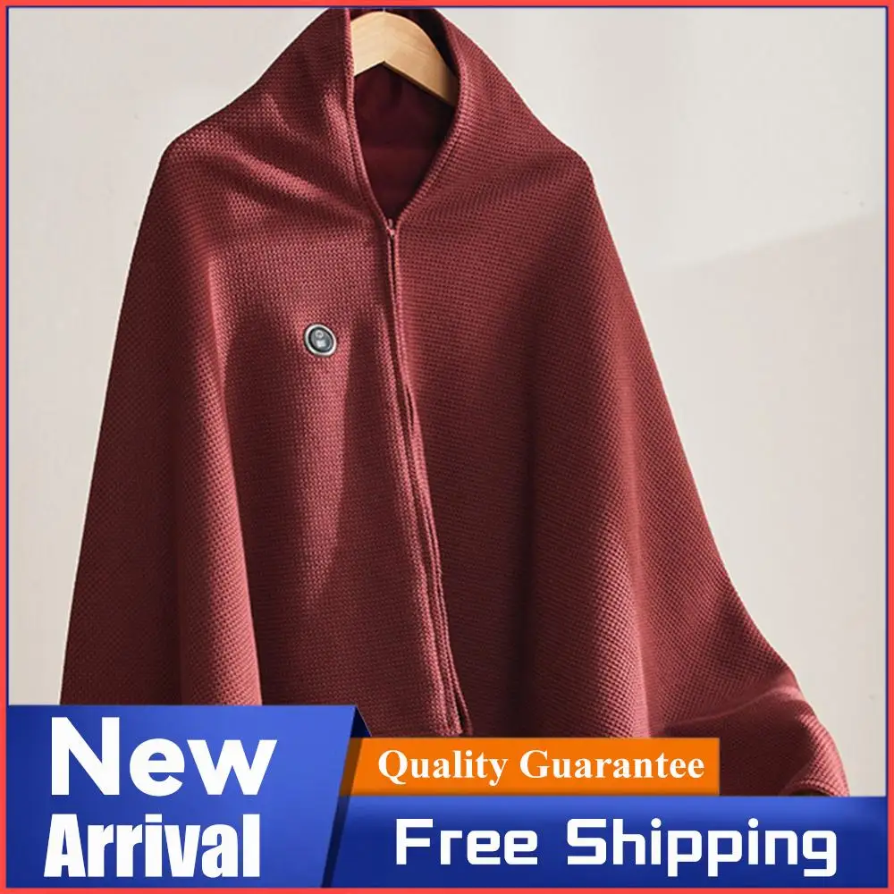 

Портативное электрическое одеяло с USB-подогревом и функцией Power Bank 5000 мАч, грелка-накидка для дома и офиса