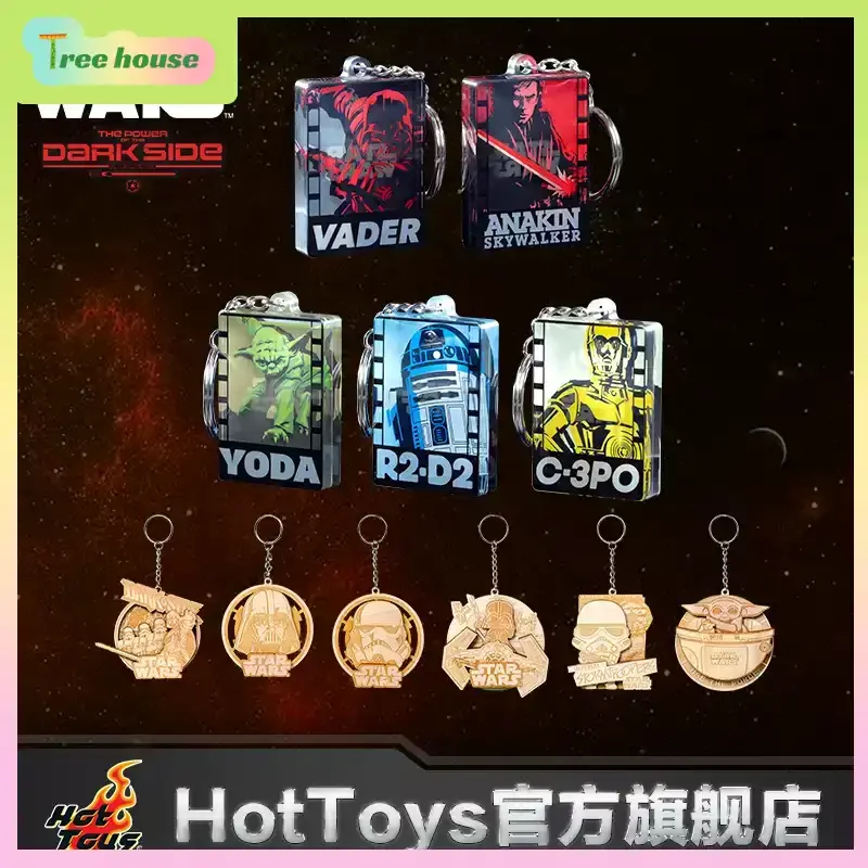 

Hot Toys Star Wars Themed Acrylic Keychain Blind Bag, Wooden Keychain Pendant Ornaments Anime Merchandise