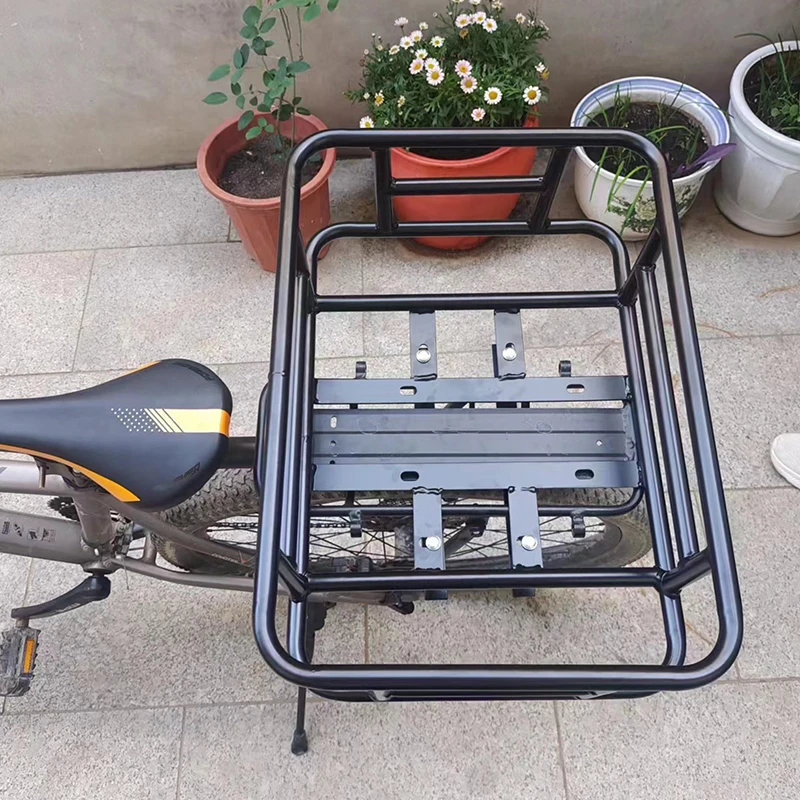【M】 Fahrradkorb hinten, Fahrrad-Gepäckträgertasche, großes Fassungsvermögen, E-Bike-Korb, Fahrradkörbe, abnehmbarer Metallträger hinten für die meisten Fahrräder – Detail 11