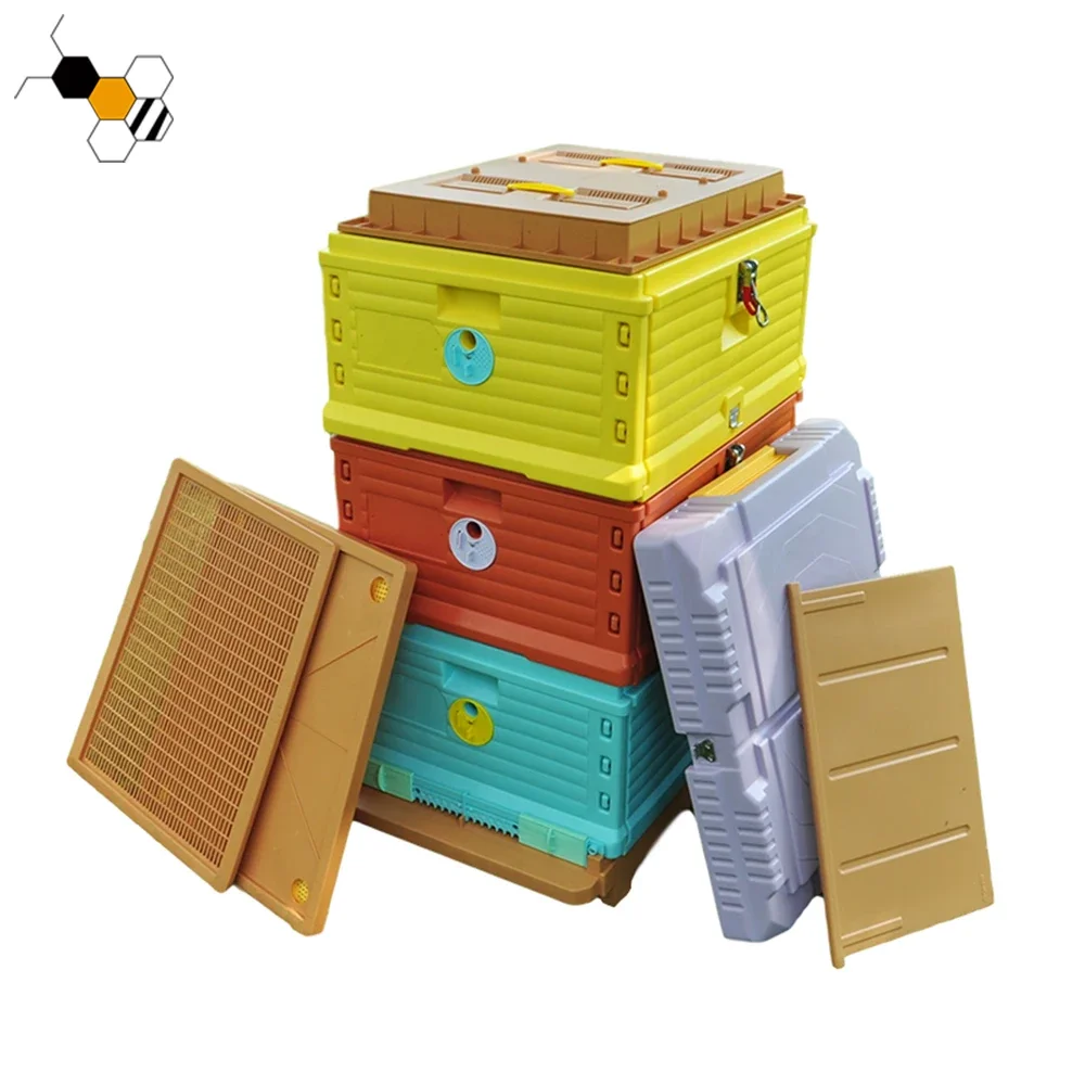 

HDPE Langstroth 3 layer 10 frame beehive thermal plastic bee hive