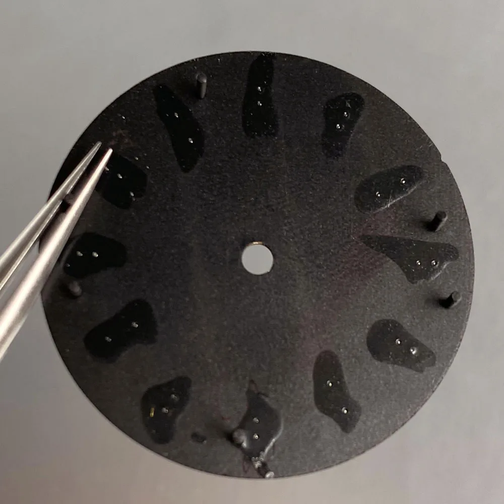 Watch Part Accessories Black/Green/Blue Dial Hands Baton Square Index Green Luminous 29mm Fit for NH35 NH36 ETA PT5000 Movement - Image 6