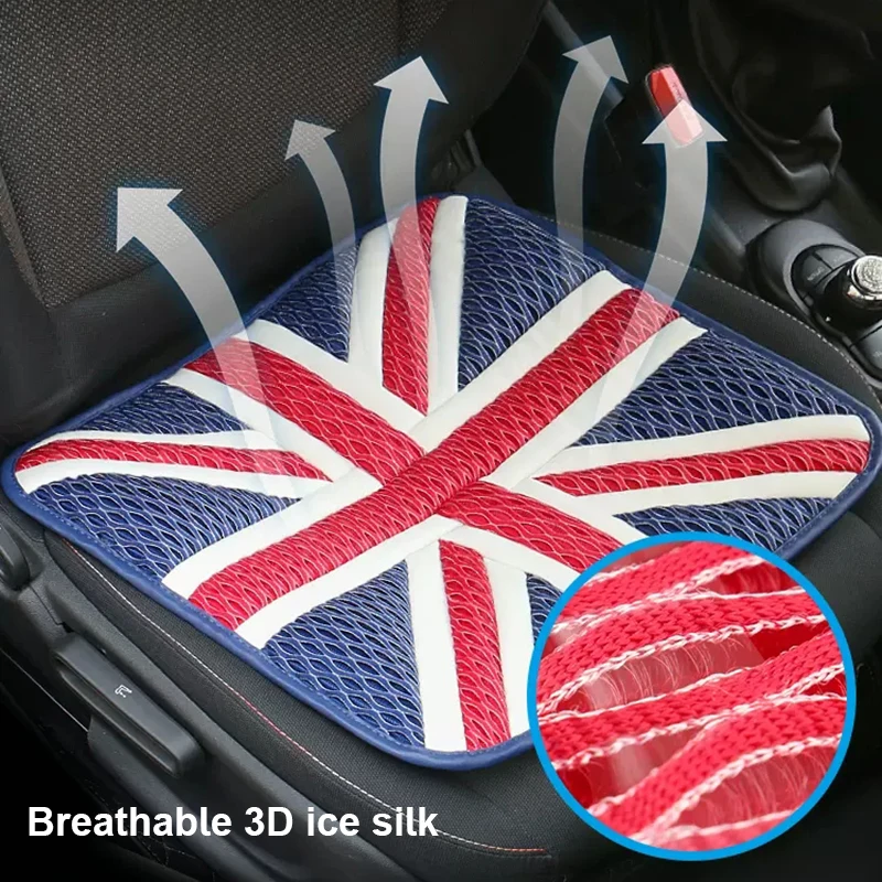 Car Seat Cushion For Mini cooper Accessories R50 R52 R53 R55 R56 R60 R61 F54 F55 F56 F60 Clubman Union Jack Interior Accessories