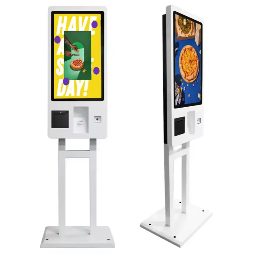 22" Touchscreen PCAP Self-Service Fast Food Order Kiosk QR Code Scanner Drucker für den Innenbereich für Fast Food