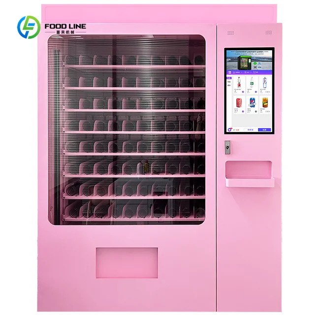 Máquina expendedora de belleza Mimi barata, suministro de fábrica, pantalla táctil/cosméticos/pelo/pestañas/pequeña máquina expendedora