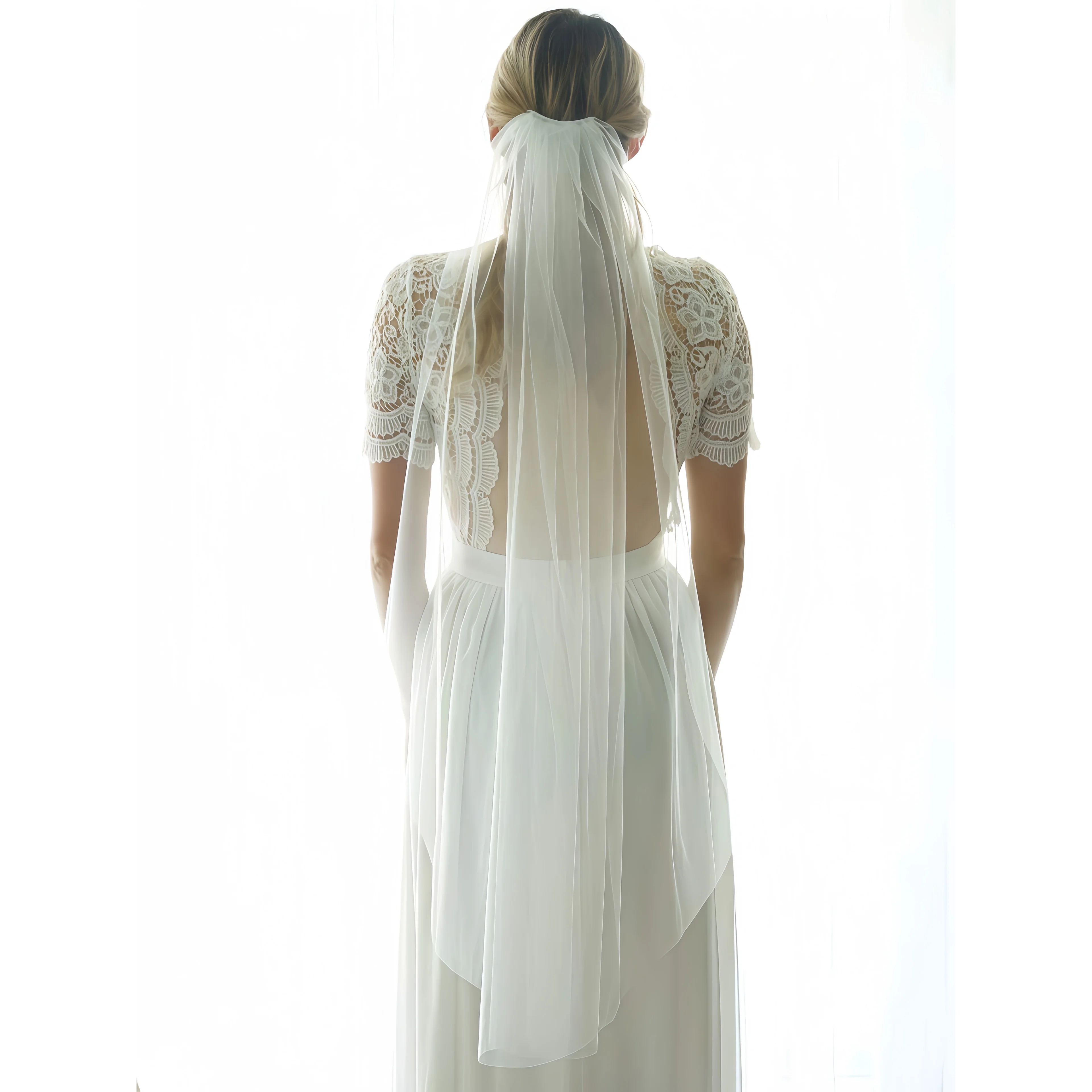 

White /ivory Wedding Veil Customized Veil White Wedding Veil