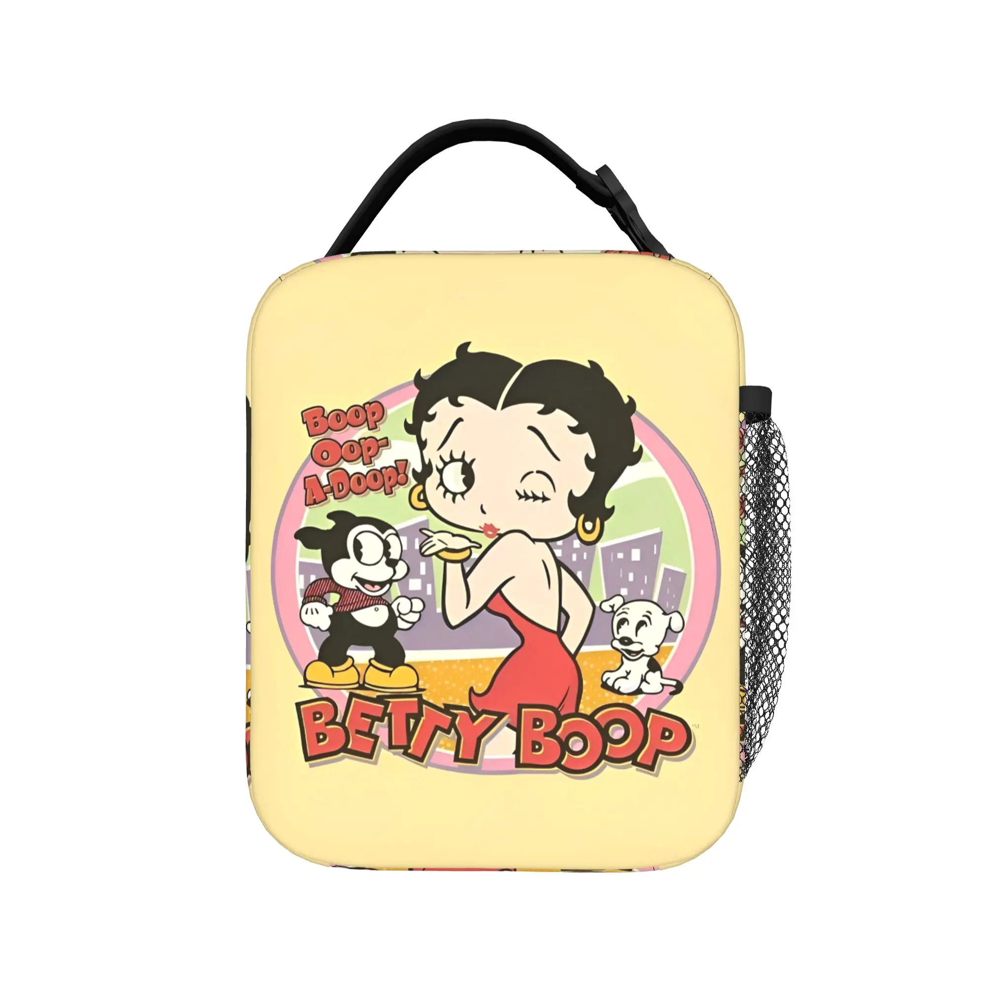 Kawaii Cartoon B-Betty Boops Insulated Lunch Bags High Capacity Lunch Container Cooler Bag Tote Lunch Box School Travel Food Bag