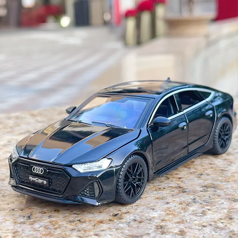 Audi RS7 Sportback Modèle de voiture en alliage, Diecasts, Métal, Considérant le son et la lumière, Jouets de voiture pour enfants, Véhicule, 1:32