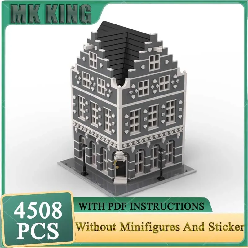 

Модель City Street View Moc, строительные блоки, летающий голландский человек, модель отеля, технологические кирпичи, сделай сам, строительные подарки, сборка игрушек