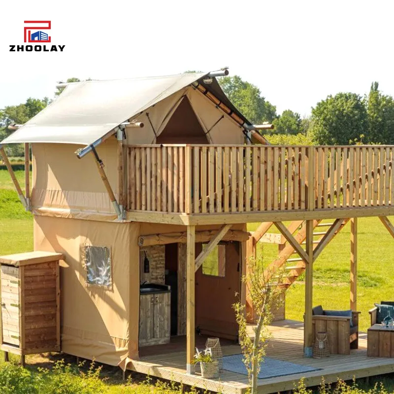 Outdoor  Homestay Wooden House Campsite Nomadic Scenic Area Camping Accommodation Vacation Cabin Hotel Tent