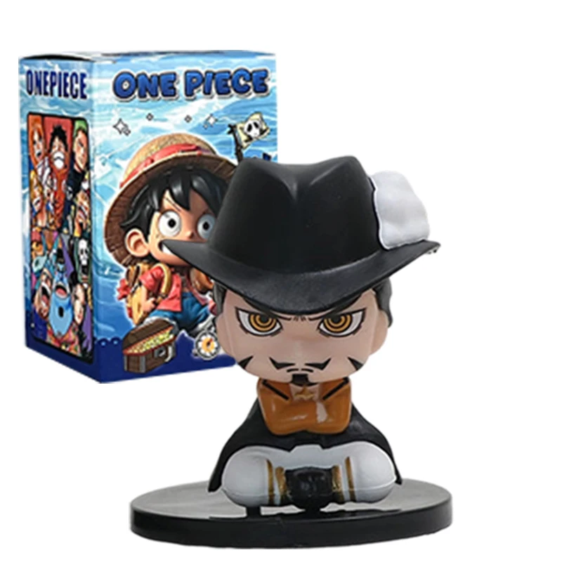 1-12 Stück Blindbox Anime One Piece Figur Luffy Roronoa Zoro 6cm Q-Version Actionfigur Niedliches Spielzeug Schreibtischdekoration Modell Geschenk