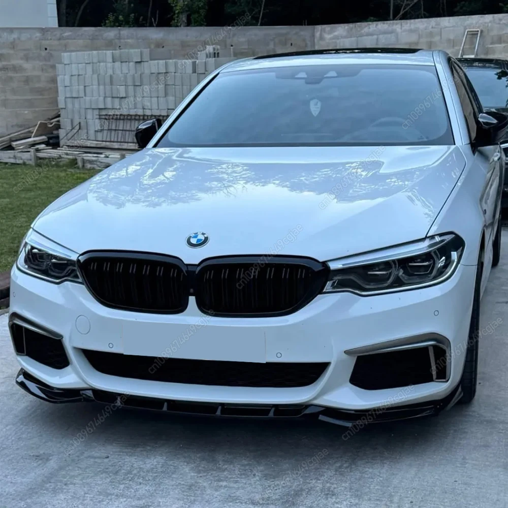 

For BMW 5 Series G30 G31 520i 530i 540i M-Sport 2017-2020 Car Front Bumper Lip Spoiler Splitter Diffuser Bodykits Tuning Black
