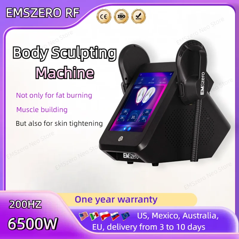 

EMSZERO Machines NEO HI-EMT RF EMS Electromagnetic Muscle Stimulator Professional Sculp 6500w