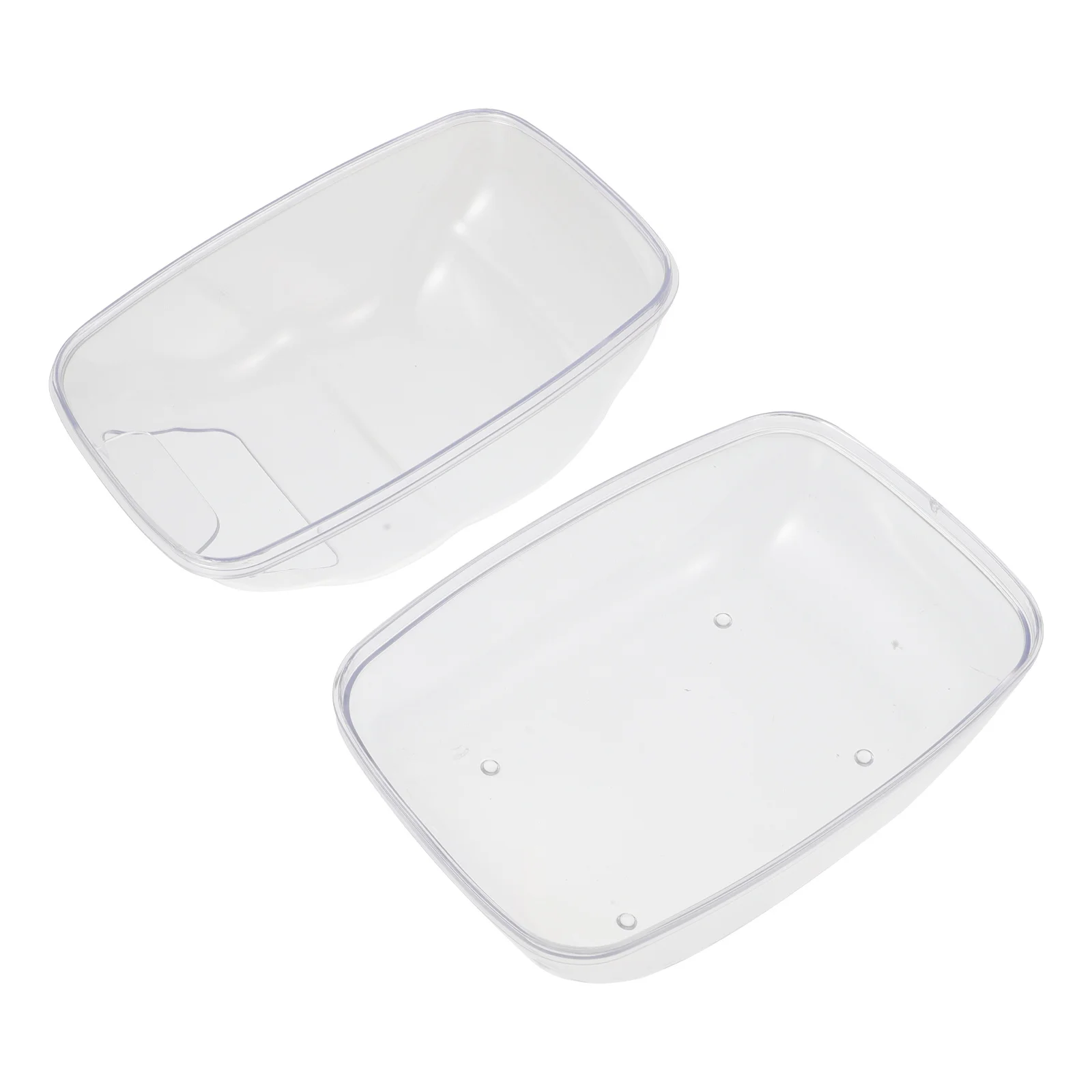 

1Pcs Hamster Bath Basin Transparent Durable Small Pet Bath Basin Hamster Bathing Tub Practical Easy Clean Pet Supply