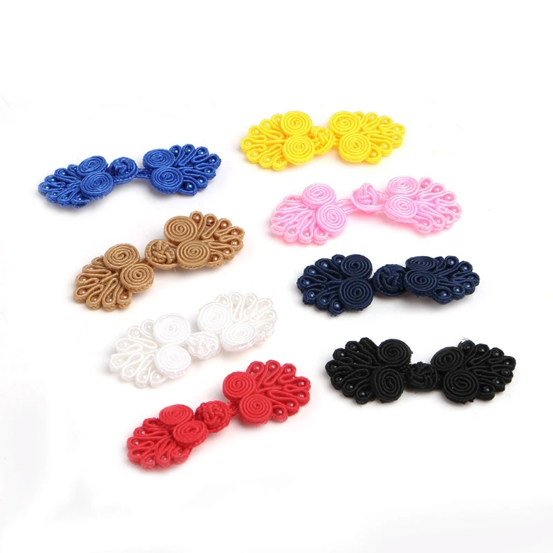 Chinese Knots for Frog Buttons 10 Pairs Beaded Closure Button DIY Crafts New