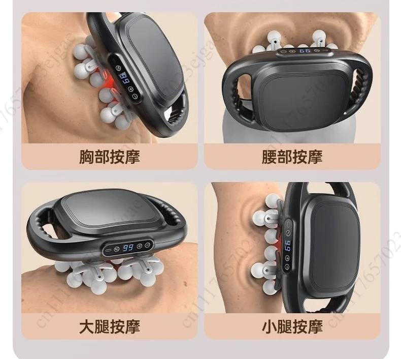 22 head fascia massager with high-frequency vibration to massage the body, back, shoulders, muscles, relax and massage tools