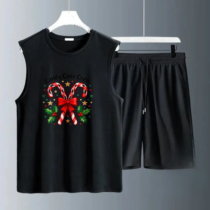 الرجال تانك الأعلى مجموعات الملابس مجموعة Summe قصيرة الأكمام + السراويل الرجال البلوز مجموعة موضة تنفس البلوز مجموعة البوليستر #3