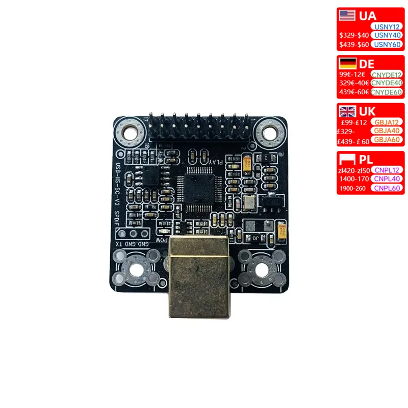 Nvarcher USB sound card source code playback recording bidirectional I2S IIS SPDIF coaxial input/output 384K ASIO