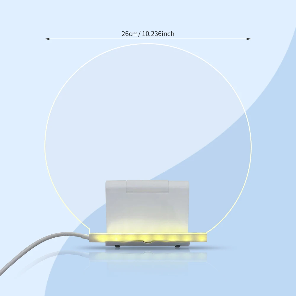 LED Note Board With Night Light Colorful 7 Pens DIY Acrylic Message Board Children‘s Drawing Board For Kids Birthday Gift