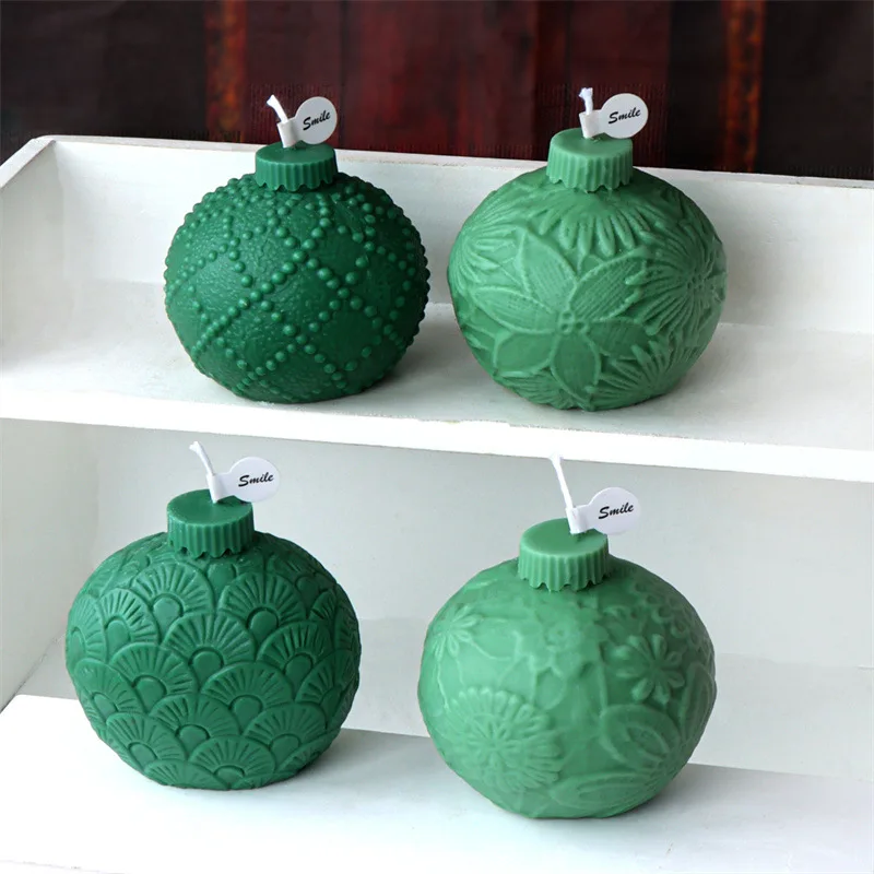 3D Weihnachten Santa's Bell Silikon Kerze Form DIY Weihnachten Lampe Glocke Form Harz Epoxy Gips Ton Gussform Festival Dekor