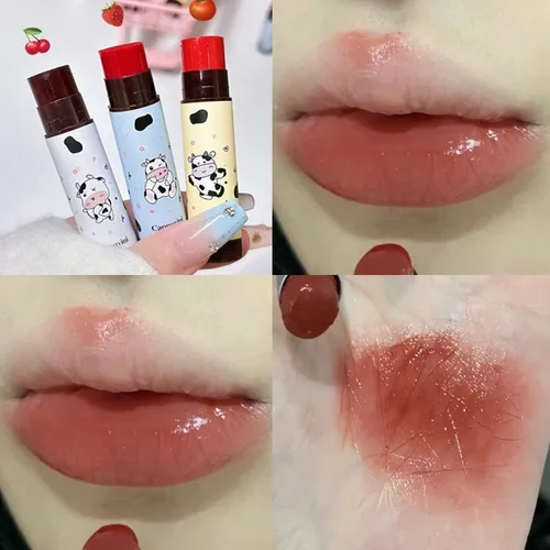 Imagen 2 del producto Bonito bálsamo labial de gelatina, Color té de melocotón negro rosa, brillo de labios Natural duradero, hidratante, aclara la línea labial, cambia de Color, cuidado de los labios