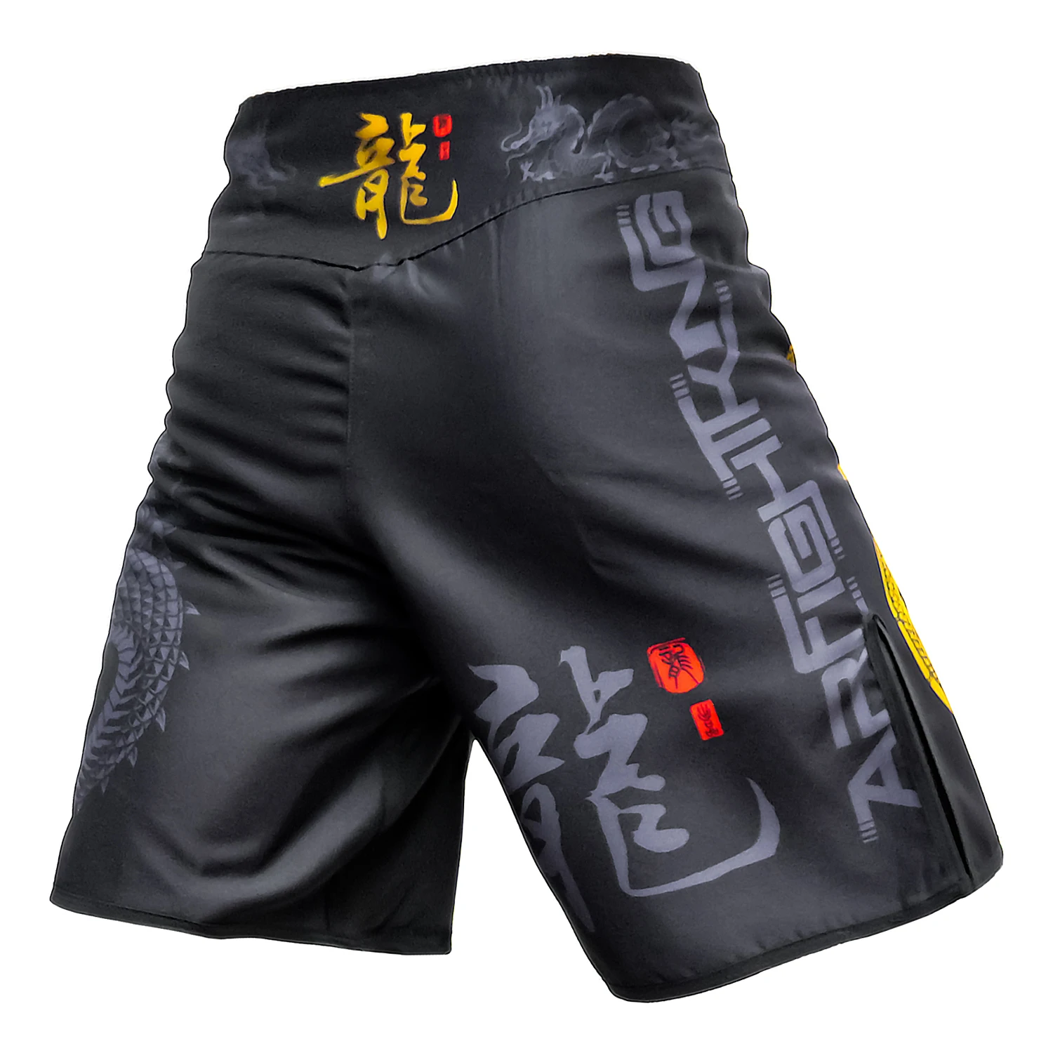 MMA Dragon Warrior Sports Fighting Training Shorts Jujutsu Quick Dry Durable Fitness Competition Muay Thai Outdoor Bicycle