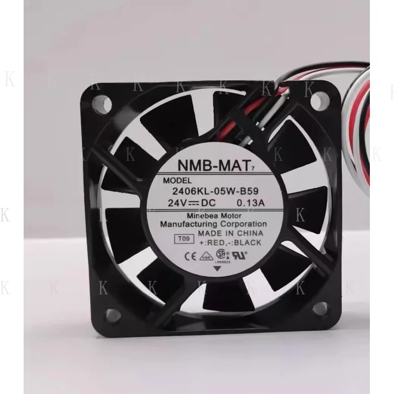 

C ДЛЯ NMB 2406KL-05W-B59 6015 DC24V 0.13A 3-контактный бесшумный охлаждающий вентилятор