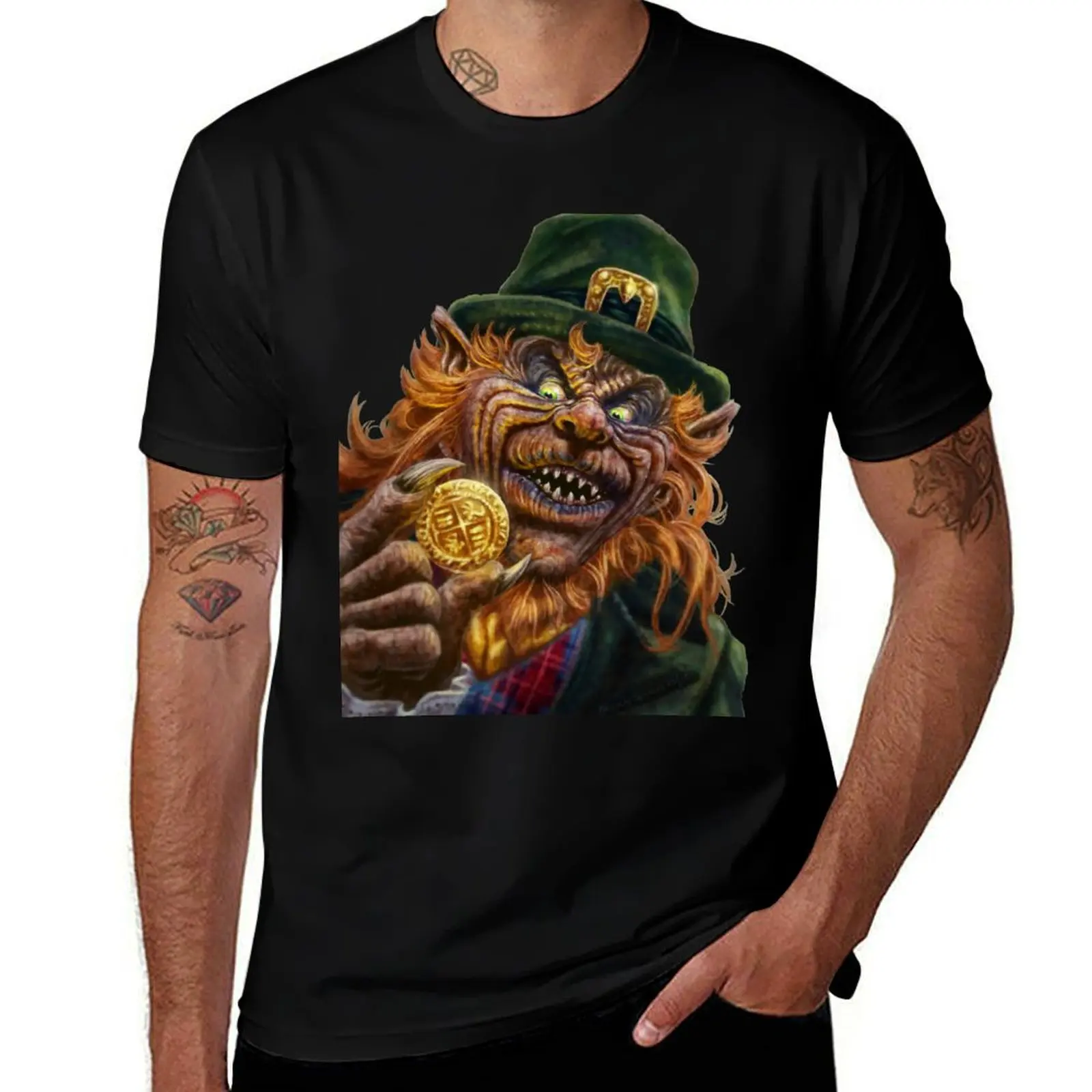

Leprechaun T-Shirt man t shirts for men t shirts for man graphic vintage man tshirt T-Shirt