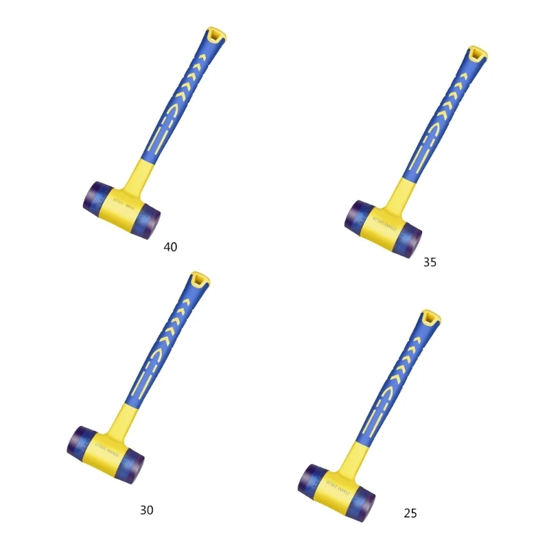 

Q2Q4 Double Headed Installation Hammer Rubber Hammer Insulated Installation Hammer Machinery Maintenance With Rubber Handle