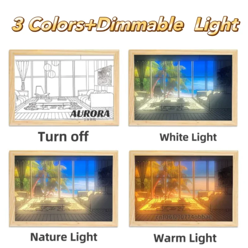 Night Light Painting Led 3d Picture Lighting Multifunctional Lamp Bedside Ins Lights Art Painted Home Decoration Aesthetic Room