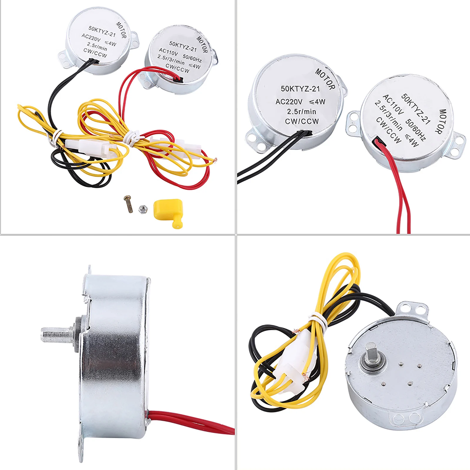 2 Types 110/220V AC Chicken Egg Turner Rotator Incubator Motor With Connector Egg Rotator Motor Egg Turner Motor Incubator Motor