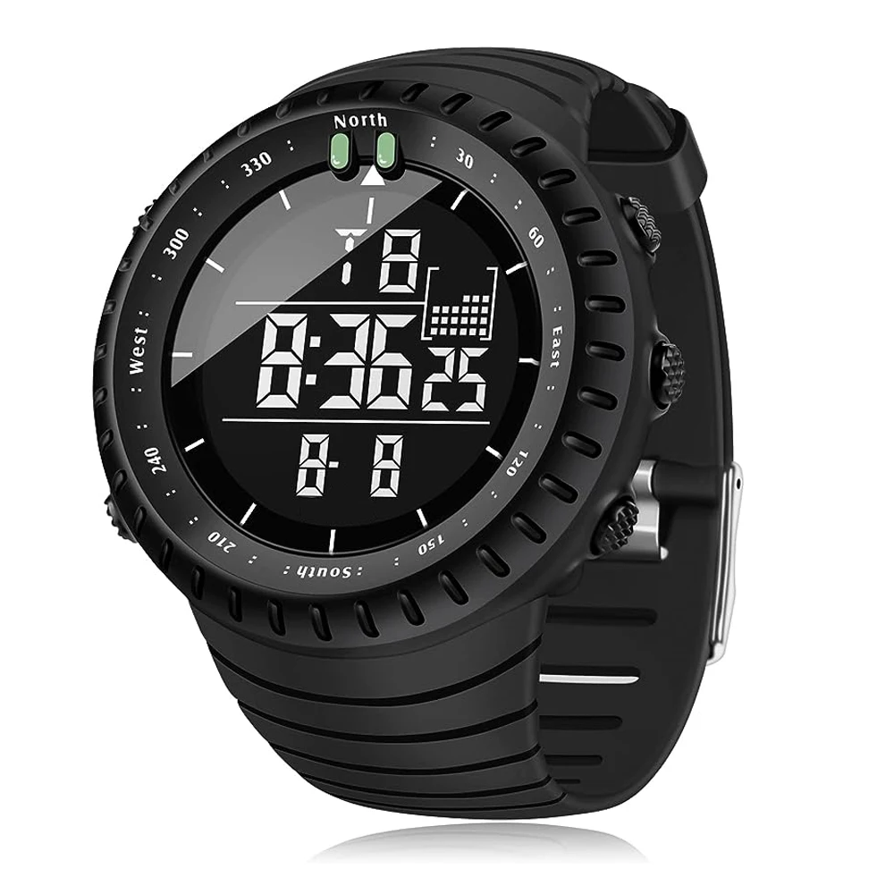 SYNOKE Men\'s Digital Sports Watch Waterproof Tactical Watch with LED Backlight Watch for Men