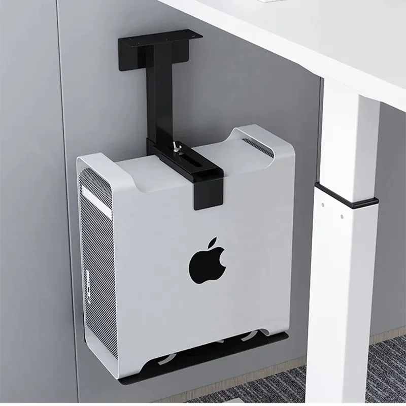 Picture 5: Universal Under Desk Wall Side Stand Adjustable Computer Mainframe Hanger Host Box Stand Bracket Rack Hanging Holde