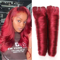 Burg 2Pcs/Pack Loose Wave Bundles Sale Human Hair Extension Brazilian Hair Weave Bundles 10-18 Inch Human Hair Bundles For Women