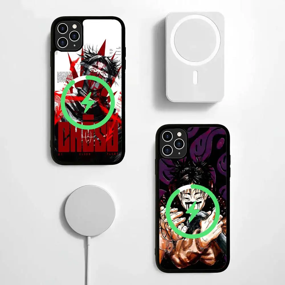 J-Jujutsu-Kaisen-Anime Phone Case For iPhone 17 Air 16 15 14 13 12 11 Pro Max Plus For Magsafe Wireless Charge Cover