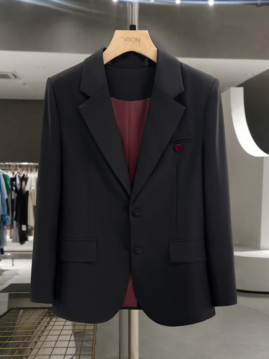 

Bla Unique Profional Women's Suit Jaet 2026 New Spring Autumn Versatile Hepburn Sle Formal Polyester Commute Wind